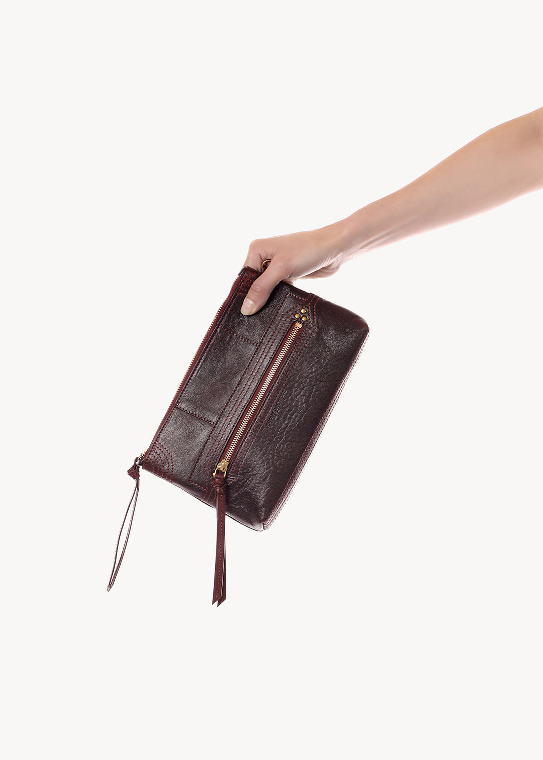 Pochette Lucky Clutch Agneau Bordeaux used