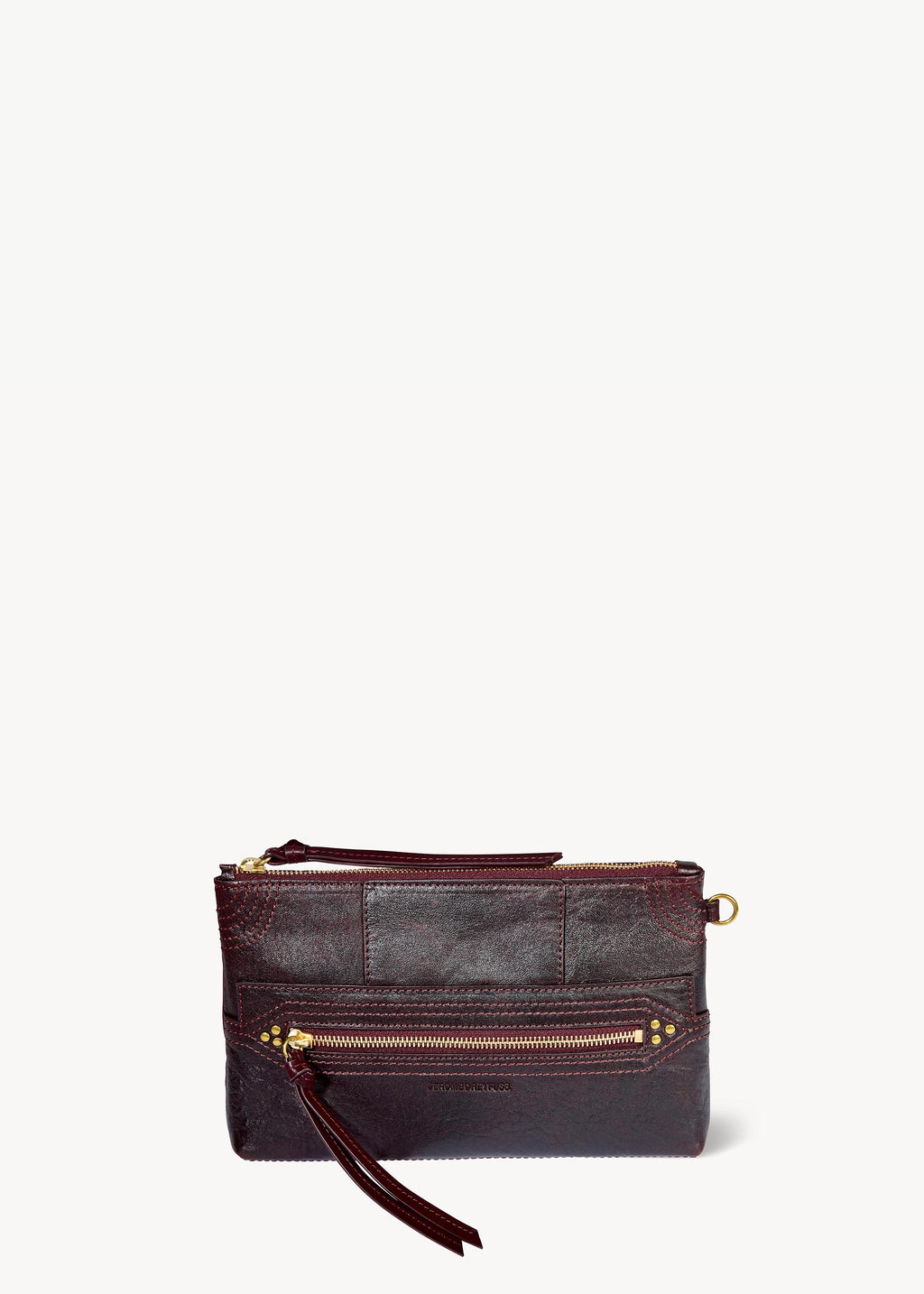 Pochette Lucky Clutch Agneau Bordeaux used
