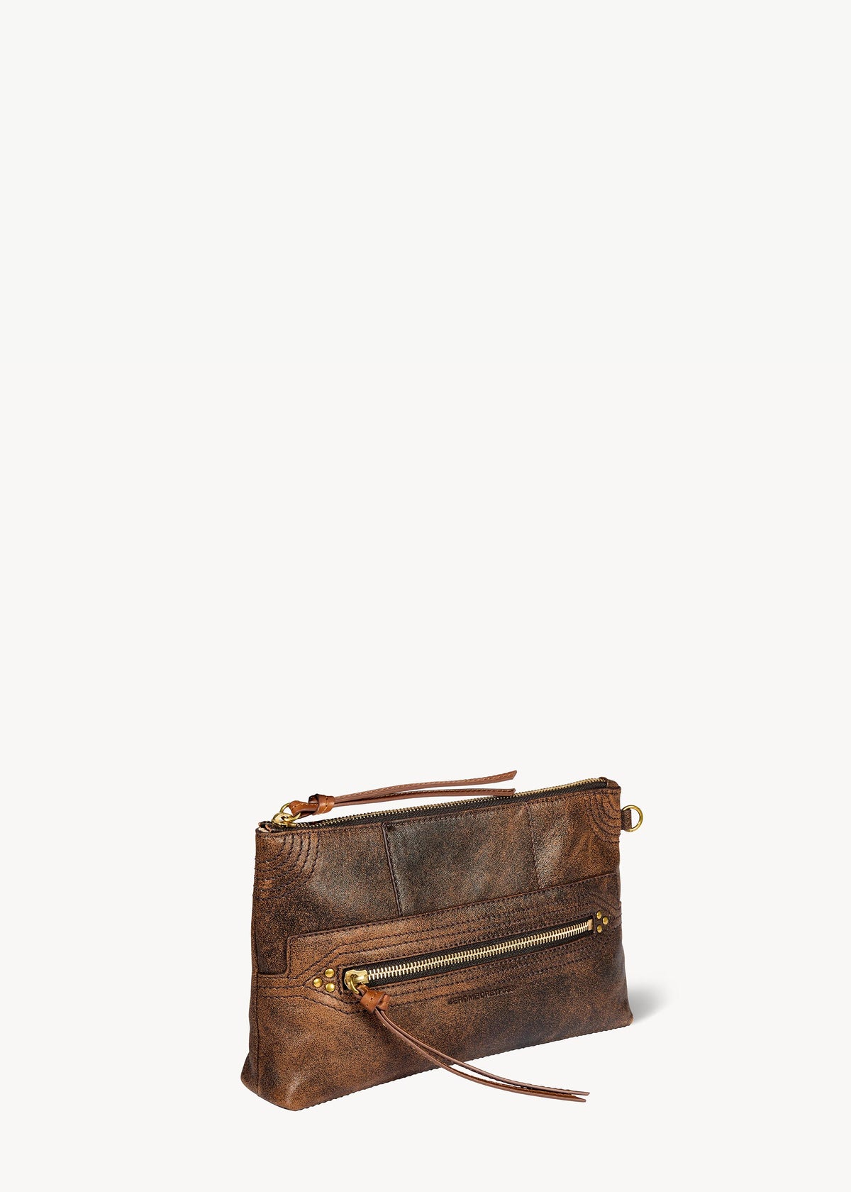 Pochette Lucky Clutch Agneau Marron used
