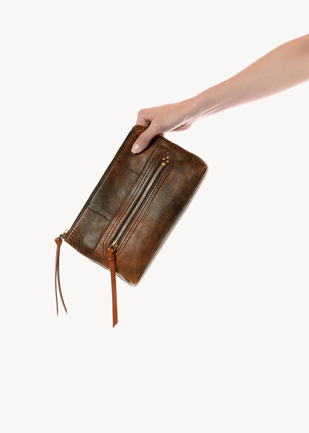 Pochette Lucky Clutch Agneau Marron used