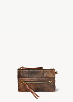 Pochette Lucky Clutch Agneau Marron used