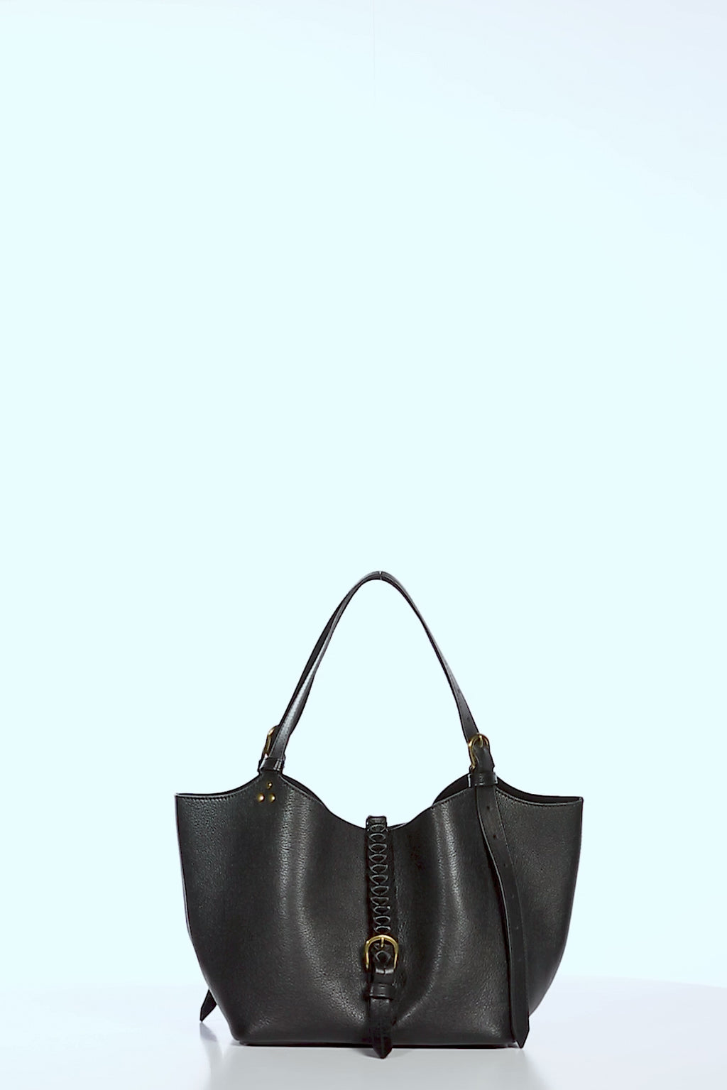 Sac Cabas Joseph S buffle Noir Brass