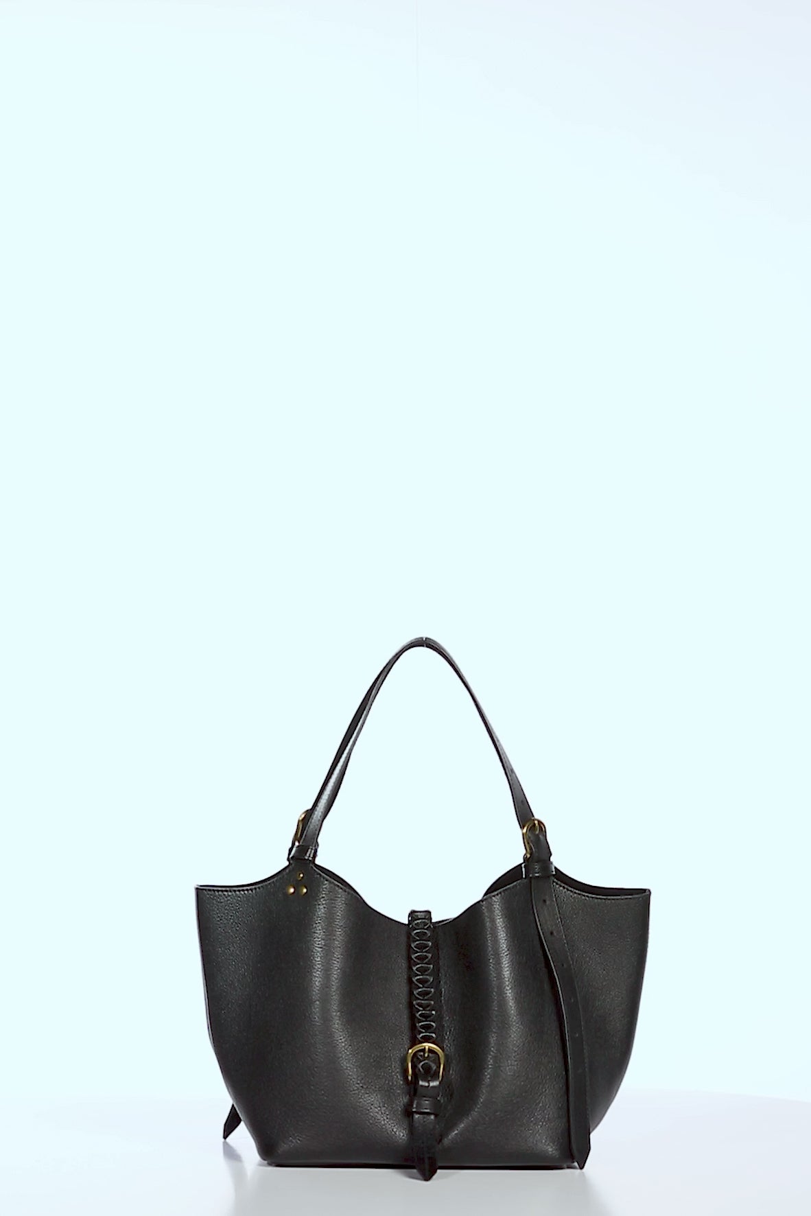 Sac Cabas Joseph S buffle Noir Brass