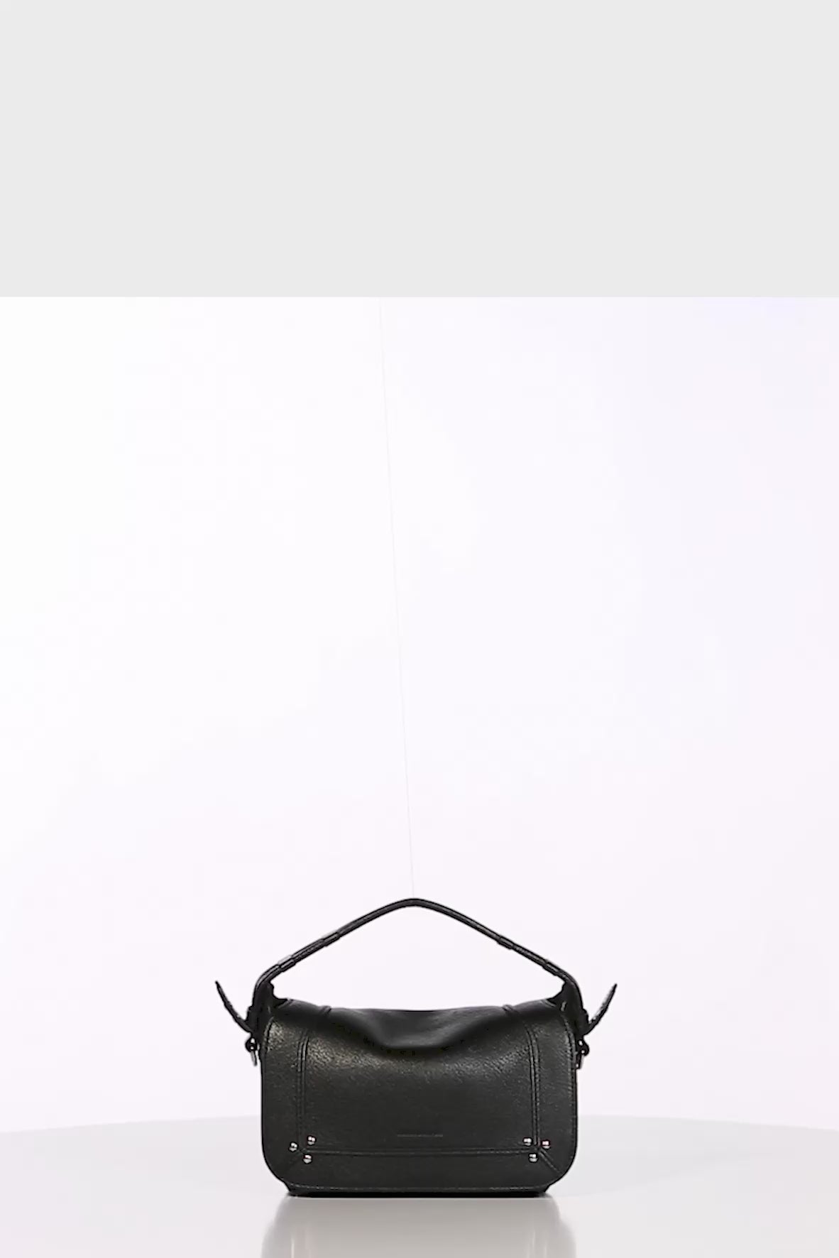 Sac Pepito S Mouton Imprimé Croco Cigare