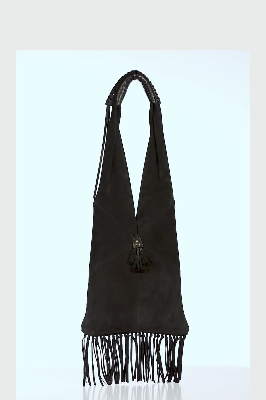 Aram Bag Imprimé Léopard kaki Split Suede