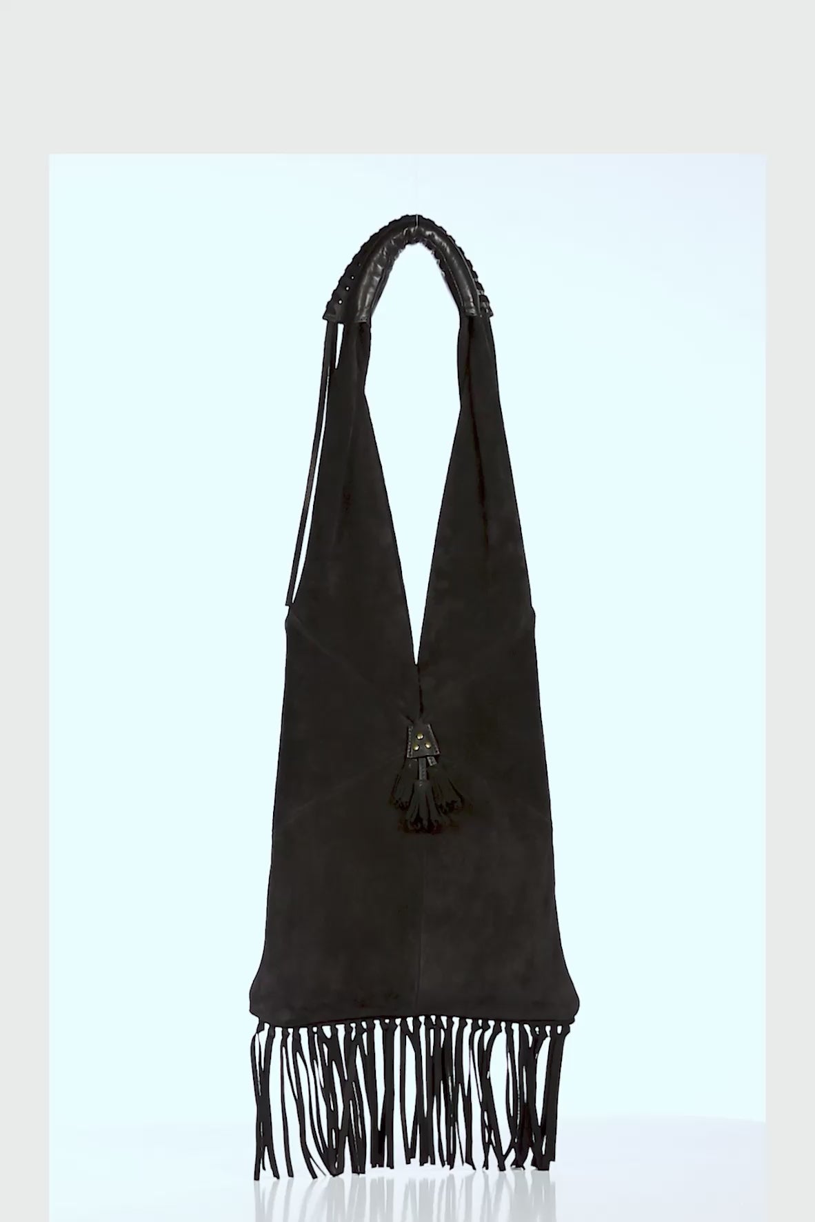Aram Bag Imprimé Léopard kaki Split Suede