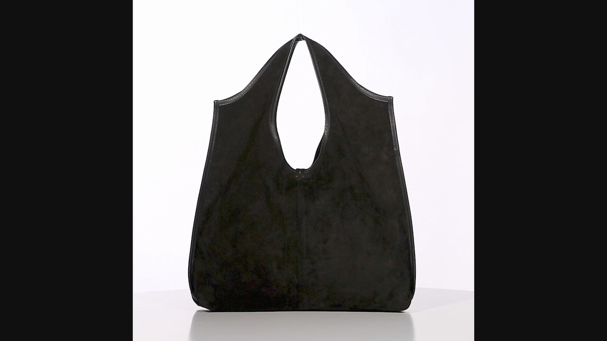 Paco Noir Split Suede